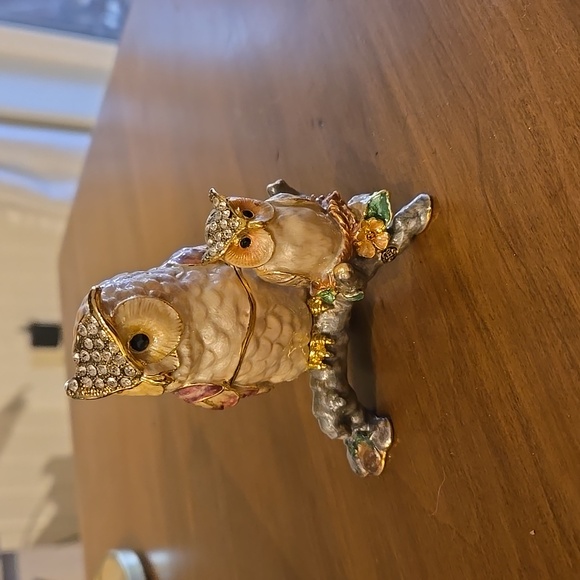 Rucinni owl and baby trinket box - Picture 1 of 1